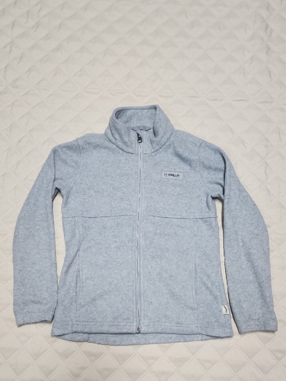 Magellan Outdoors Girls' Arctic Fleece Gray Jacket Medium